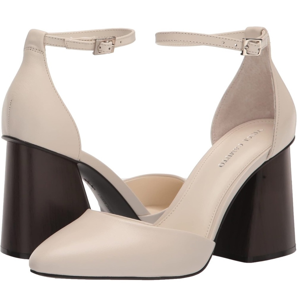 VINCE CAMUTO  addilenz block heel pump coconut cream size 11 NWOT..